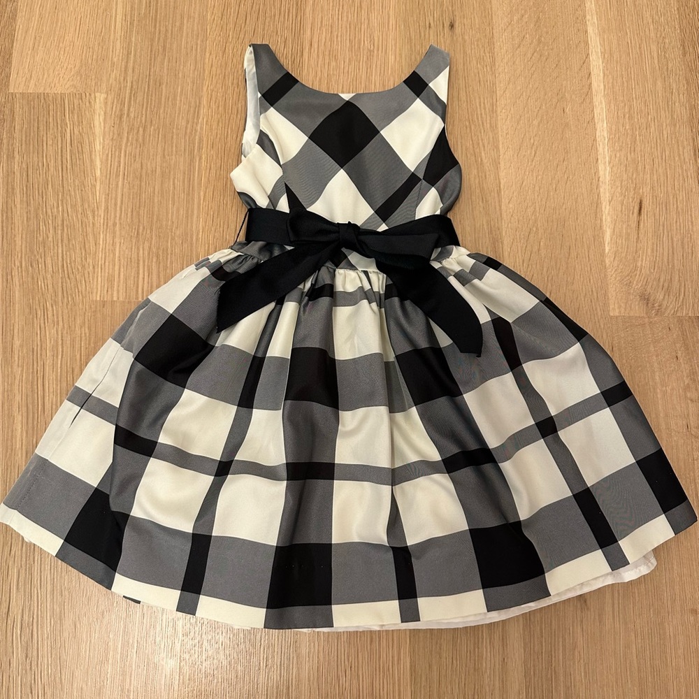 Girls fit-and-flair plaid dress